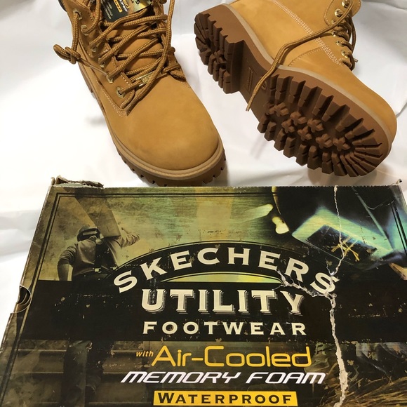 skechers utility footwear memory foam